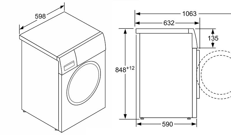 Máy giặt 9kg Series 6 Bosch WAT28482SG