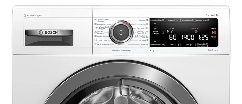 Máy giặt 9kg Home Connect Series 8 Bosch WAV28L40SG