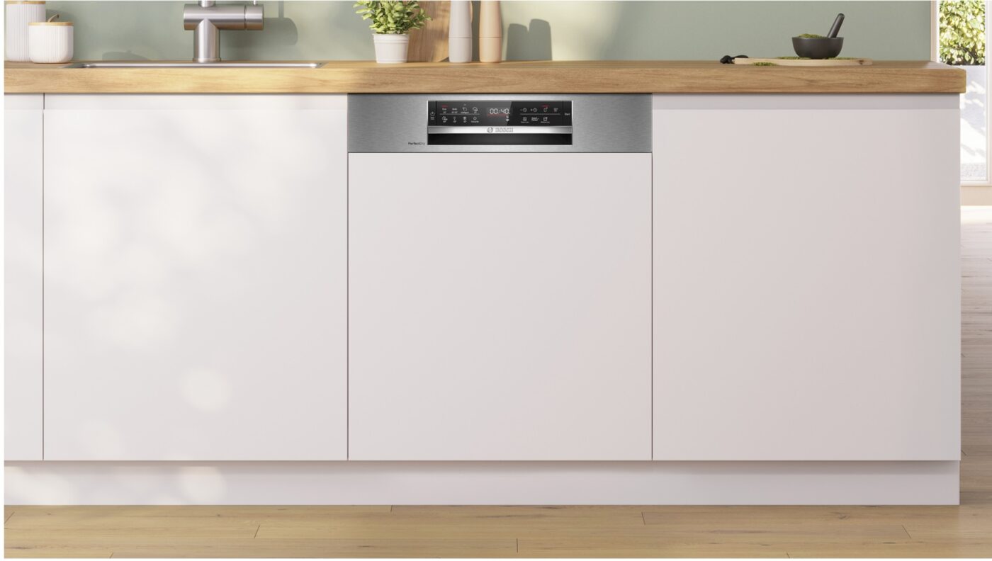 Máy rửa chén Bosch SMI6ZCS16E bán âm Series 8, sấy Zeolith