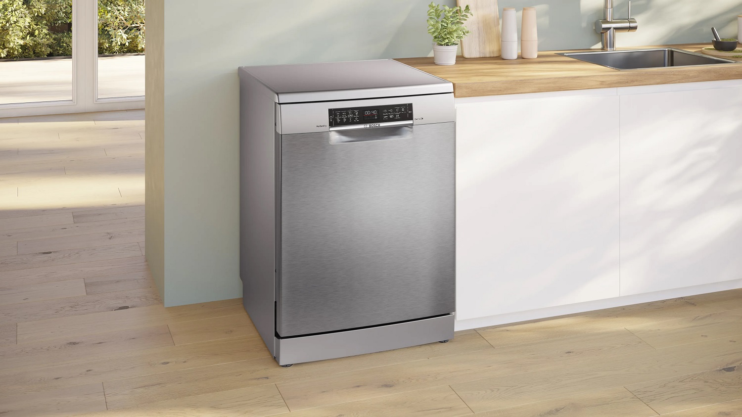 Máy rửa chén Bosch SMS6ZCI00P độc lập Series 6, sấy Zeolith