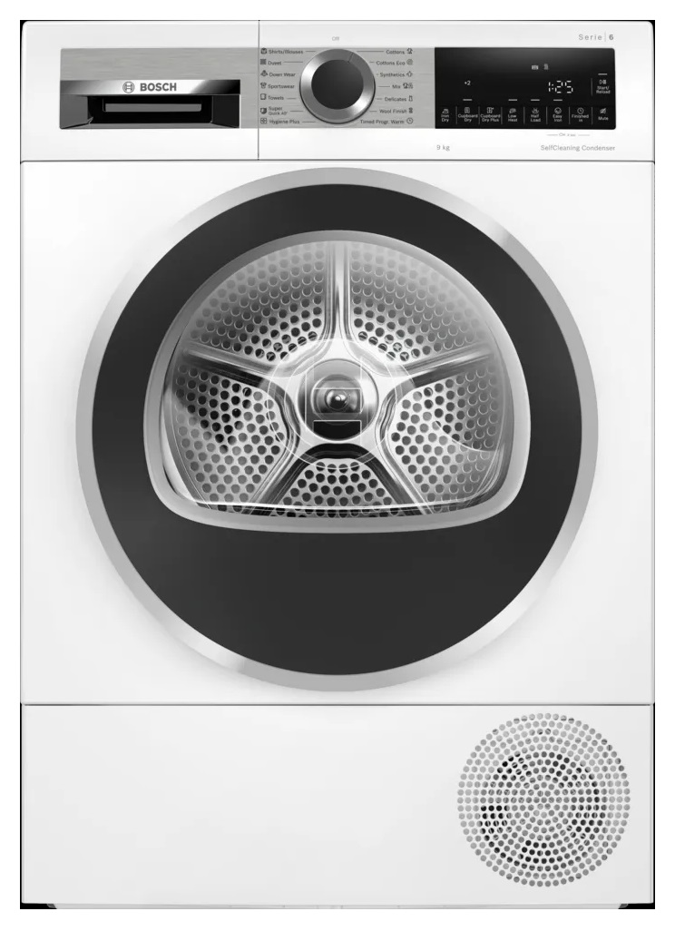 Máy sấy Bosch WQG24570SG 9kg Series 6, bơm nhiệt