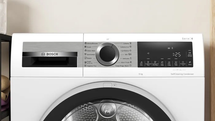 Máy sấy Bosch WQG24570SG 9kg Series 6, bơm nhiệt