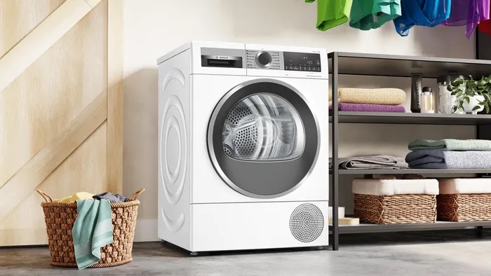 Máy sấy Bosch WQG24570SG 9kg Series 6, bơm nhiệt