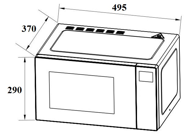 Lò vi sóng Bosch FEL053MS1M độc lập 25 lít Series 2 5 Lò vi sóng Bosch FEL053MS1M độc lập 25 lít Series 2